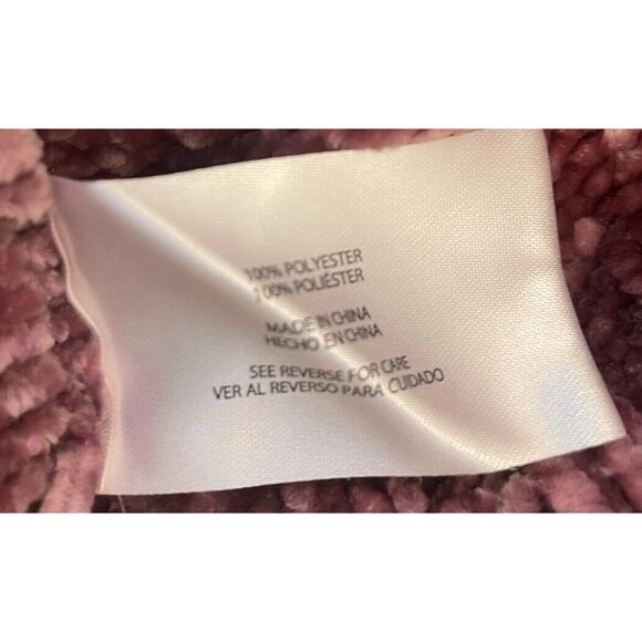 Orvis Women's Classic Collection Chenille Sweater Mauve Size Small Super Soft - Picture 5 of 5